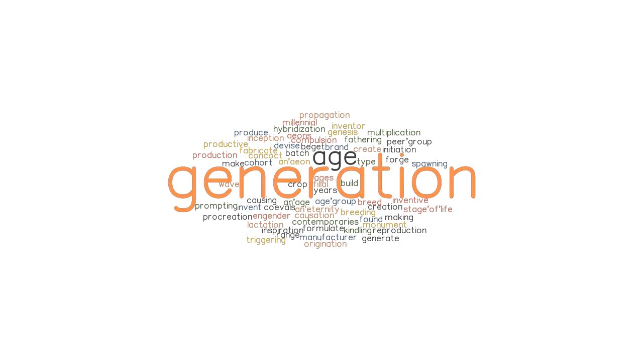 GENERATION Synonyms And Related Words What Is Another Word For 