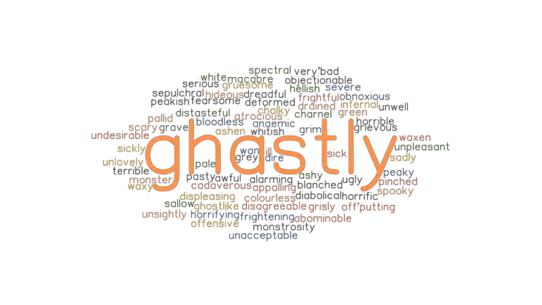 GHASTLY Synonyms And Related Words What Is Another Word For GHASTLY 