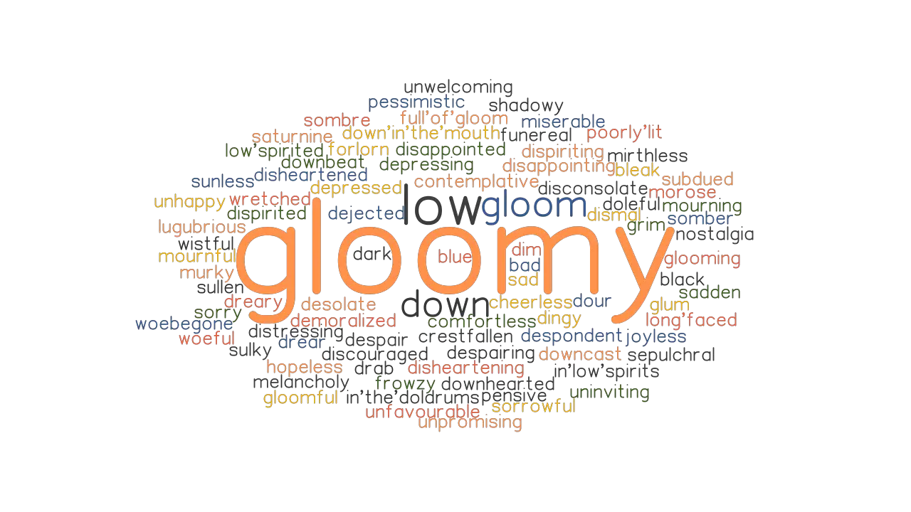 GLOOMY Synonyms And Related Words What Is Another Word For GLOOMY 