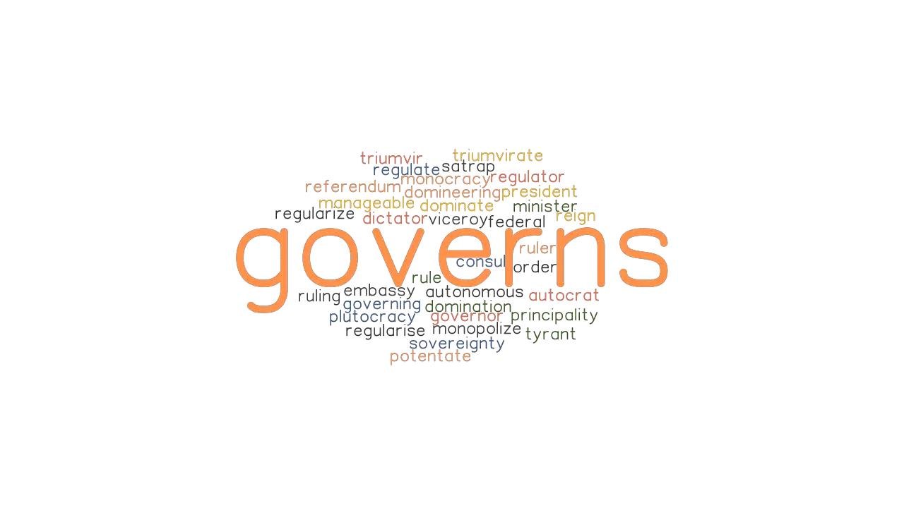 Governs Synonyms And Related Words What Is Another Word For Governs Grammartop Com