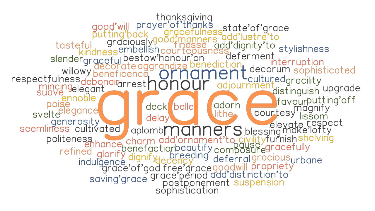 GRACE Synonyms And Related Words What Is Another Word For GRACE 