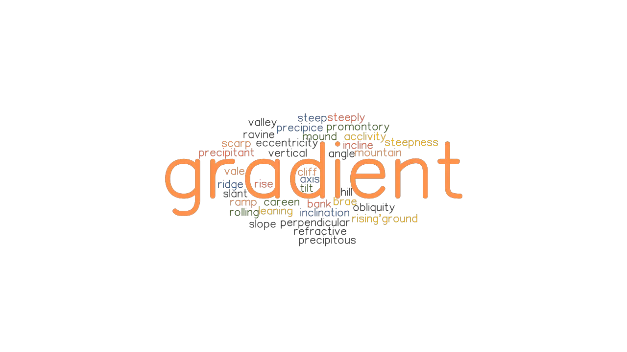 GRADIENT Synonyms And Related Words What Is Another Word For GRADIENT 