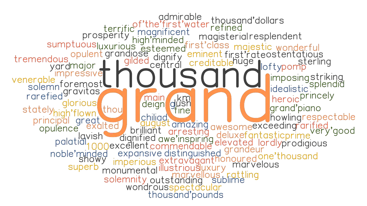 GRAND Synonyms and Related Words. What is Another Word