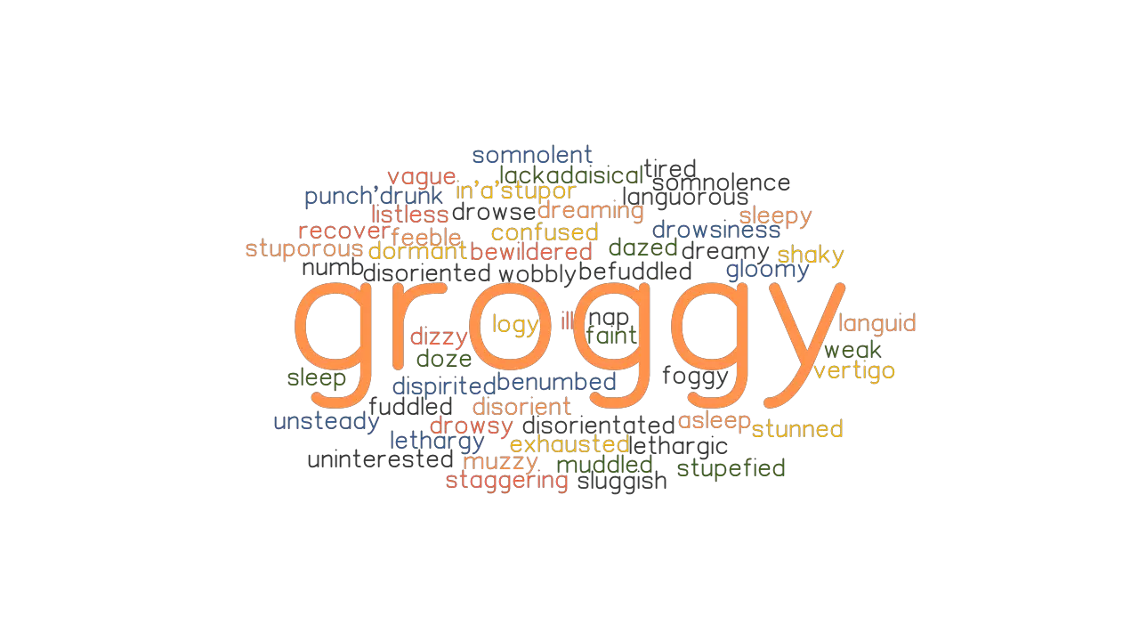 GROGGY Synonyms And Related Words What Is Another Word For GROGGY 