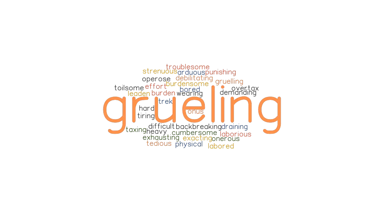 GRUELING Synonyms And Related Words What Is Another Word For GRUELING 