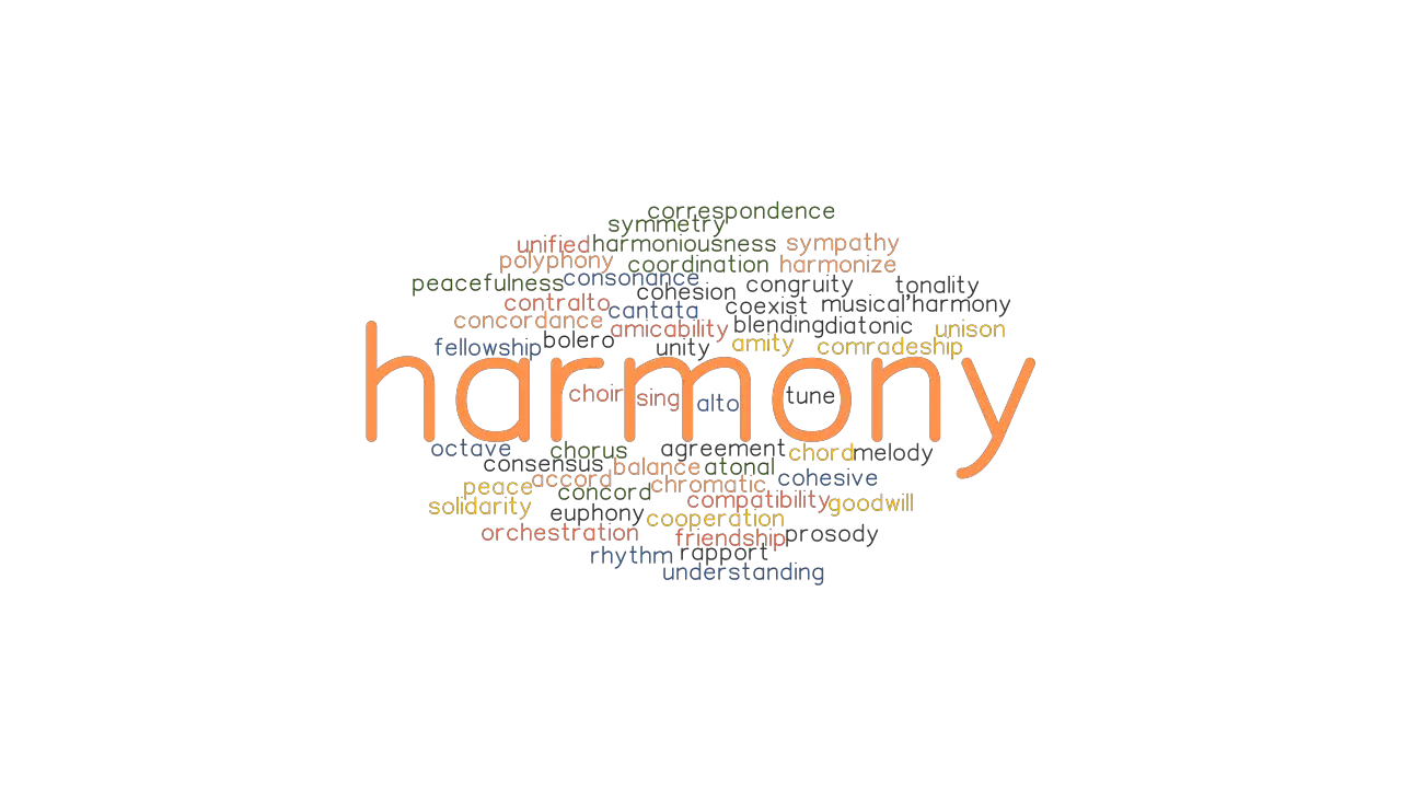 music harmony synonym
