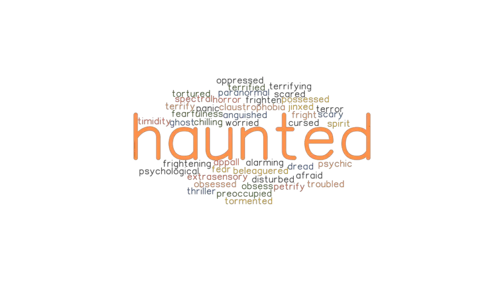 HAUNTED Synonyms And Related Words What Is Another Word For HAUNTED 