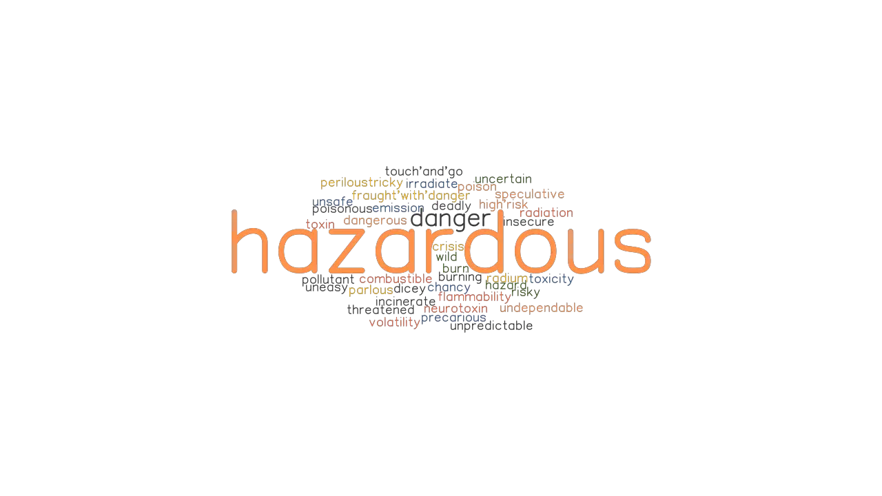 Hazardous Synonyms And Related Words What Is Another Word For Hazardous Grammartop Com