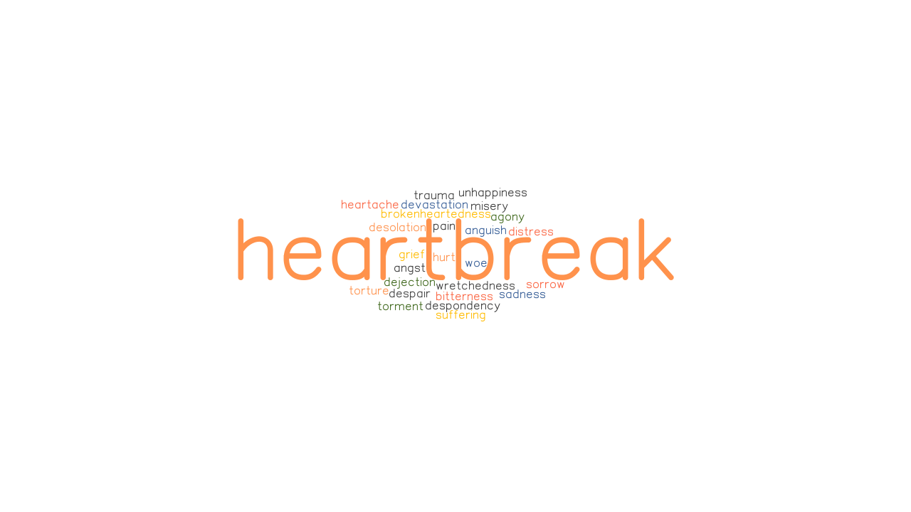 HEARTBREAK Synonyms And Related Words What Is Another Word For 