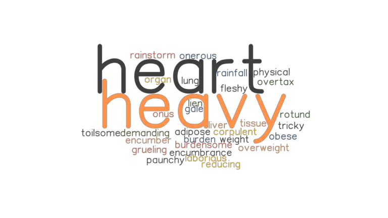 HEAVY HEART Synonyms And Related Words What Is Another Word For HEAVY 