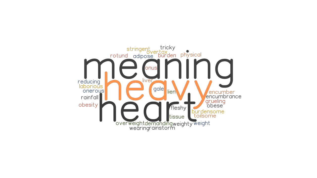 HEAVY HEART MEANING Synonyms And Related Words What Is Another Word 