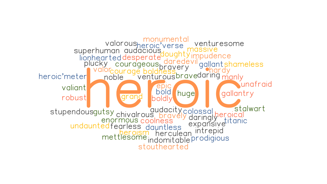 HEROIC Synonyms And Related Words What Is Another Word For HEROIC 