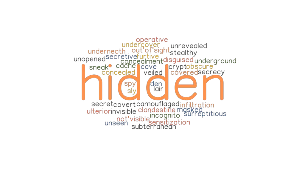 HIDDEN Synonyms And Related Words What Is Another Word For HIDDEN 