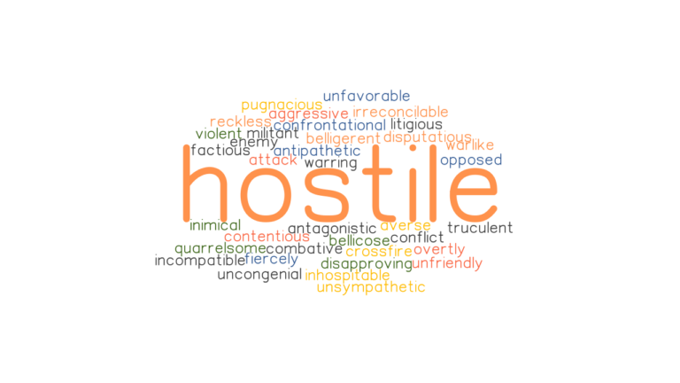 HOSTILE Synonyms And Related Words What Is Another Word For HOSTILE 