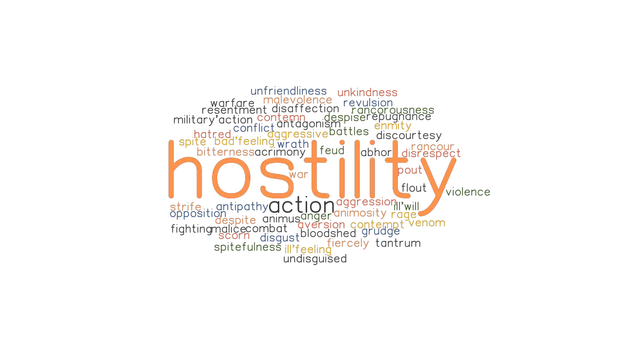 HOSTILITY Synonyms And Related Words What Is Another Word For 