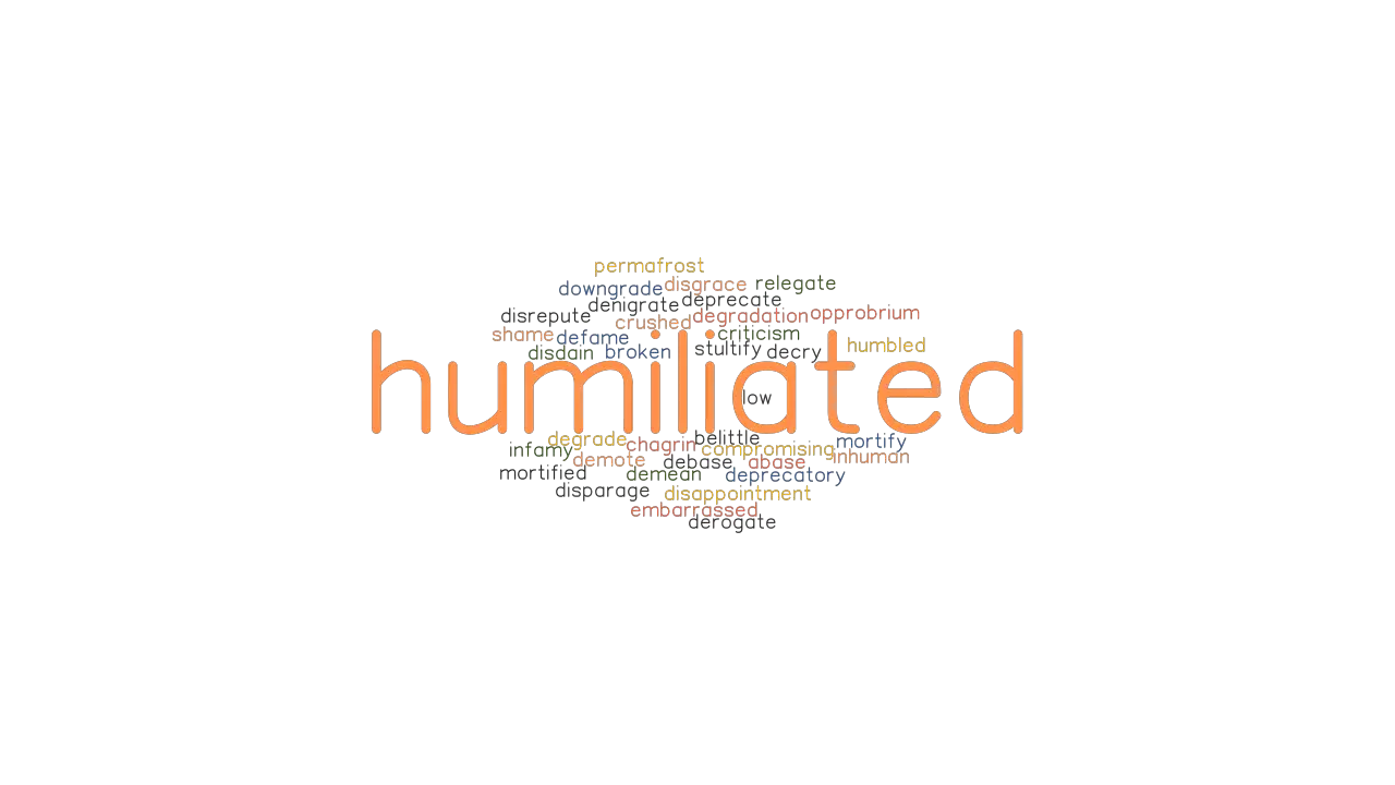 HUMILIATED Synonyms And Related Words What Is Another Word For 