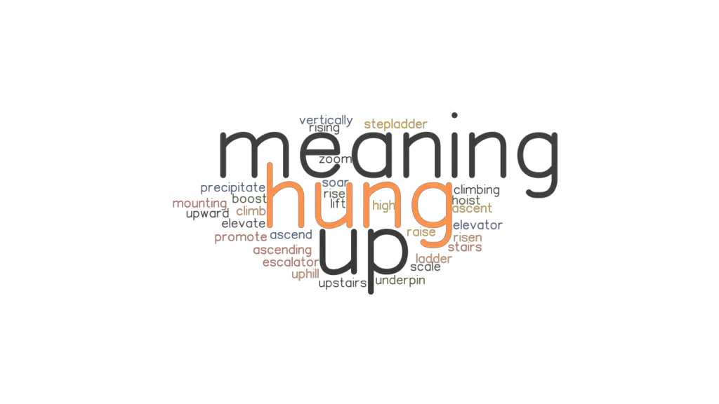 HUNG UP MEANING Synonyms And Related Words What Is Another Word For 