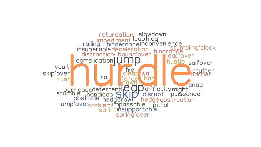 HURDLE Synonyms and Related Words. What is Another Word for HURDLE
