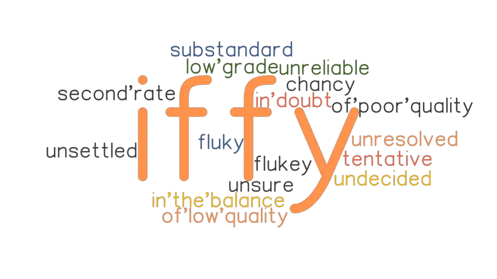 IFFY Synonyms and Related Words. What is Another Word for IFFY