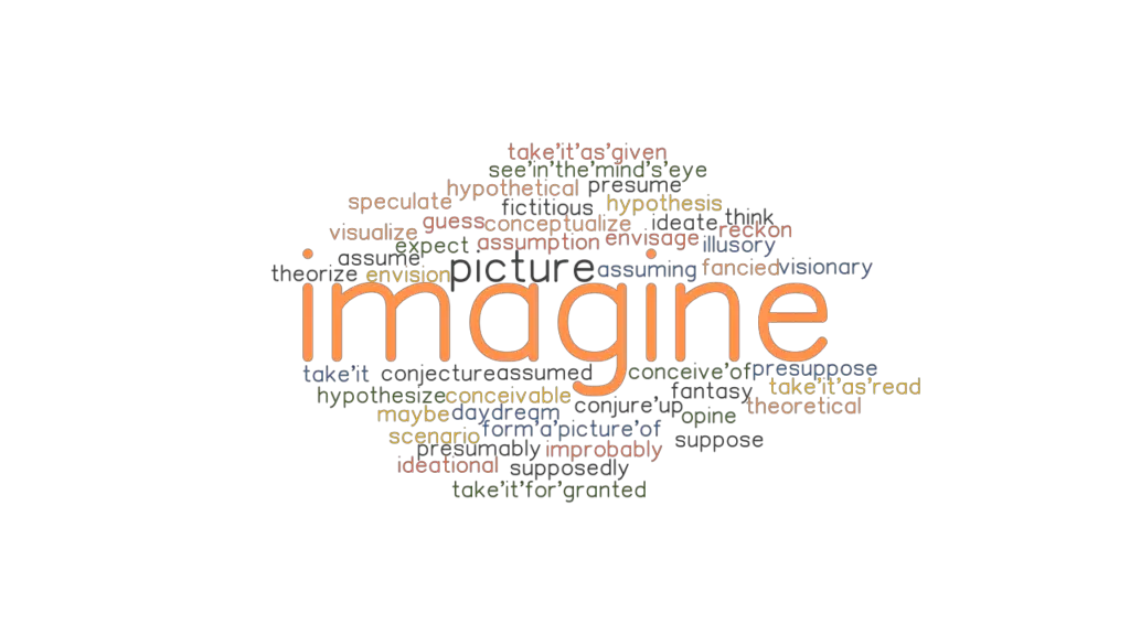 IMAGINE Synonyms and Related Words. What is Another Word for IMAGINE