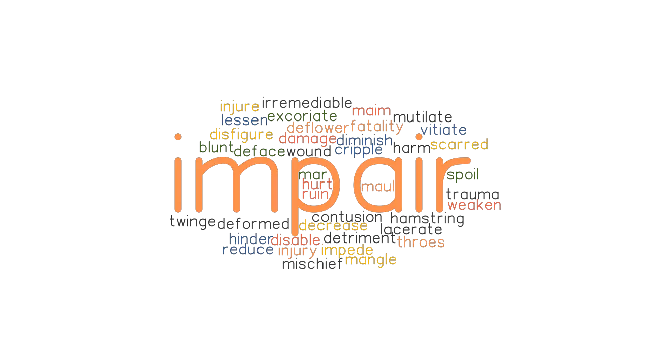 IMPAIR Synonyms And Related Words What Is Another Word For IMPAIR 