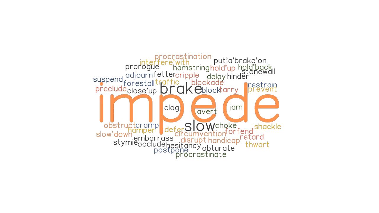 IMPEDE Synonyms And Related Words What Is Another Word For IMPEDE 