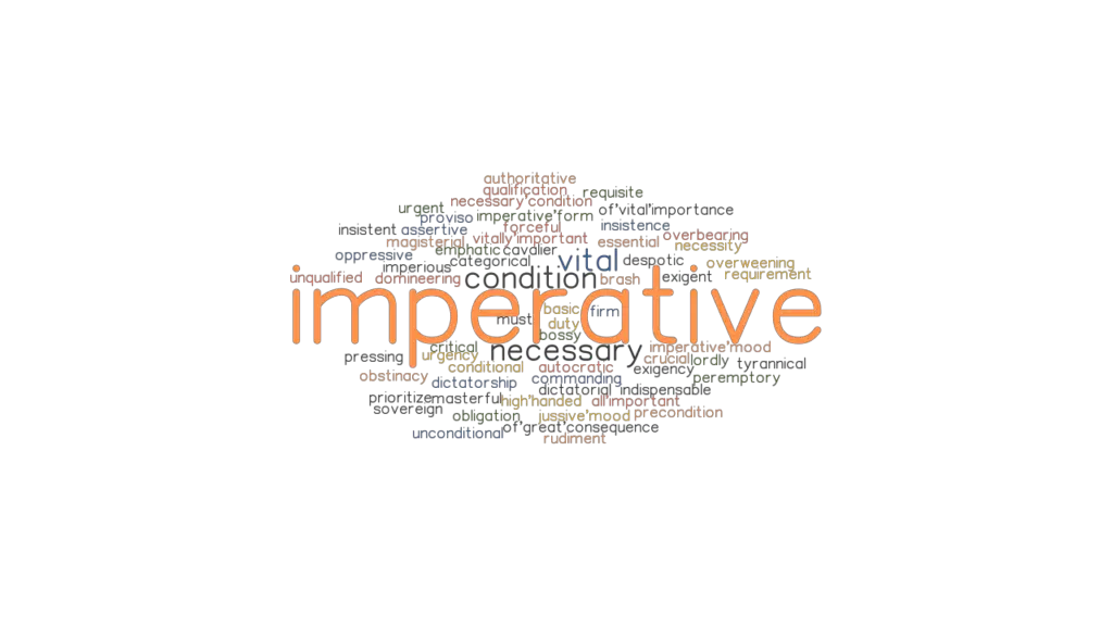 Imperative Synonyms In English