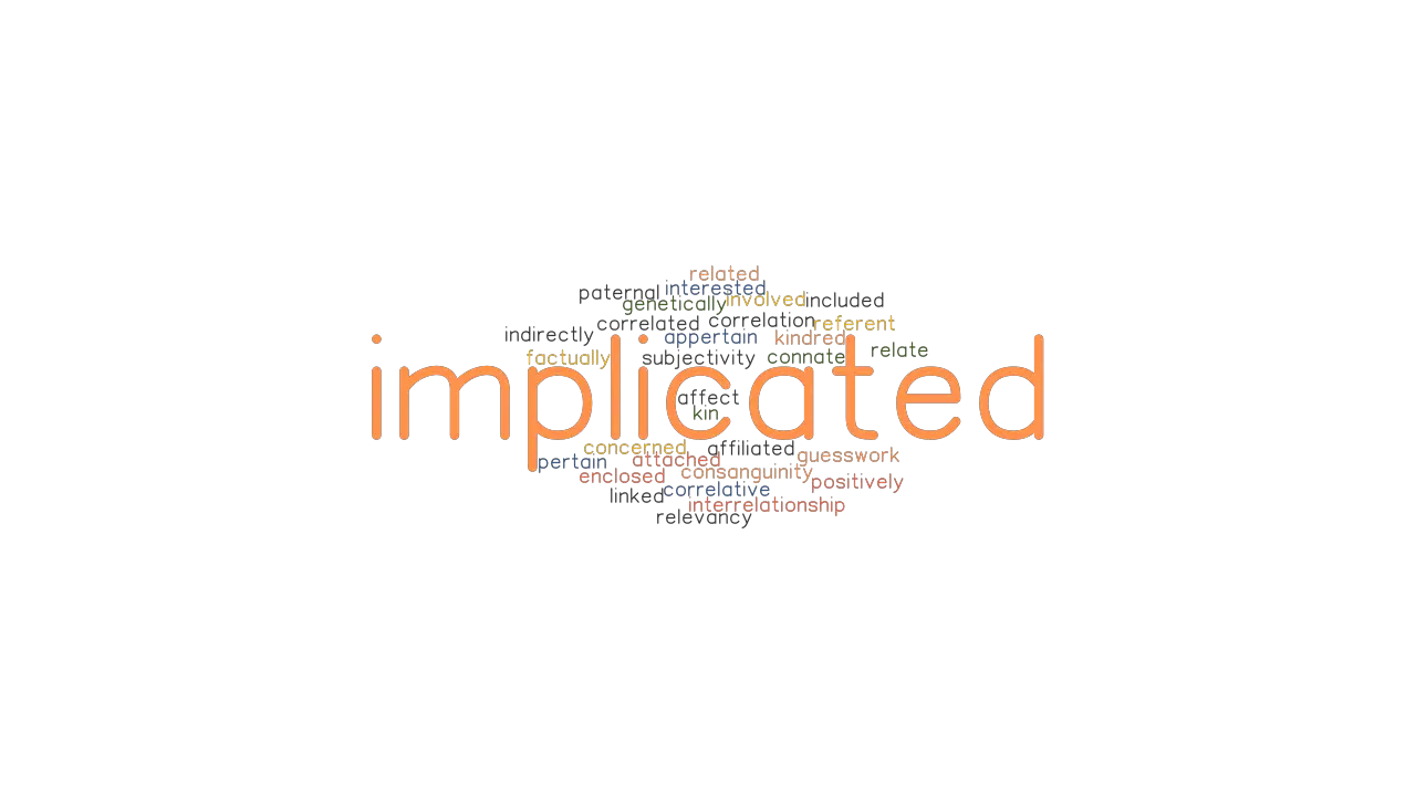 IMPLICATED Synonyms And Related Words What Is Another Word For 