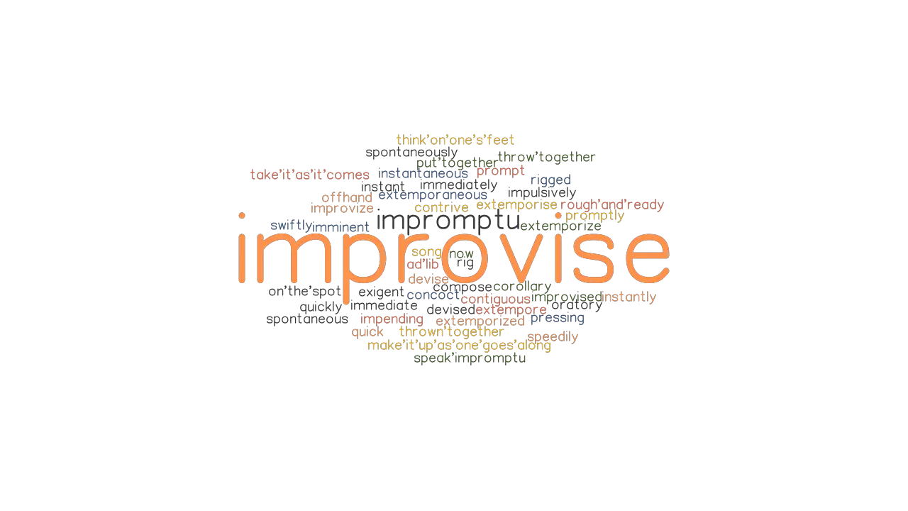 IMPROVISE Synonyms And Related Words What Is Another Word For 