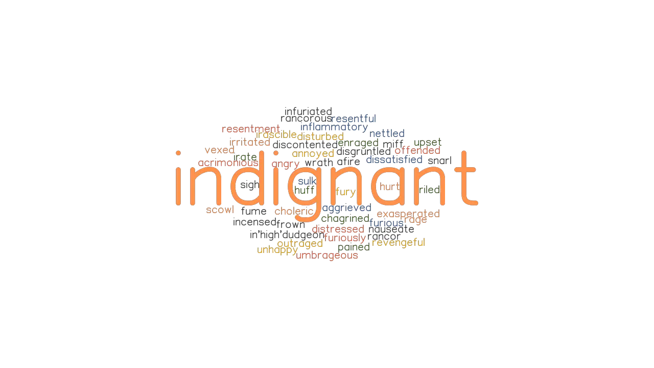 INDIGNANT Synonyms And Related Words What Is Another Word For 