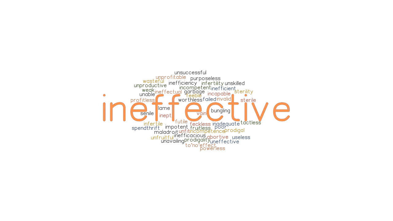 INEFFECTIVE Synonyms And Related Words What Is Another Word For 