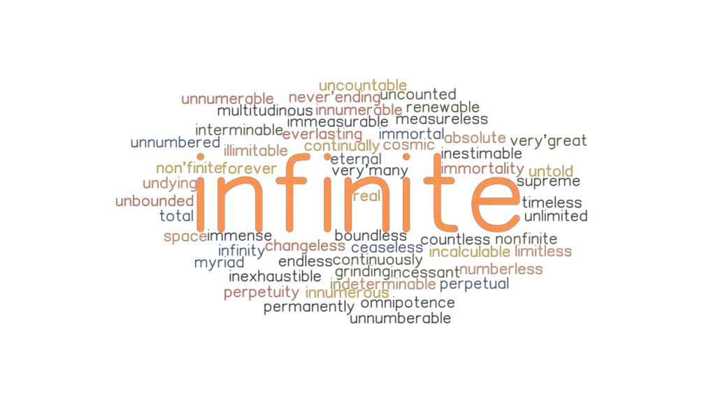  INFINITE Synonyms And Related Words What Is Another Word For INFINITE 