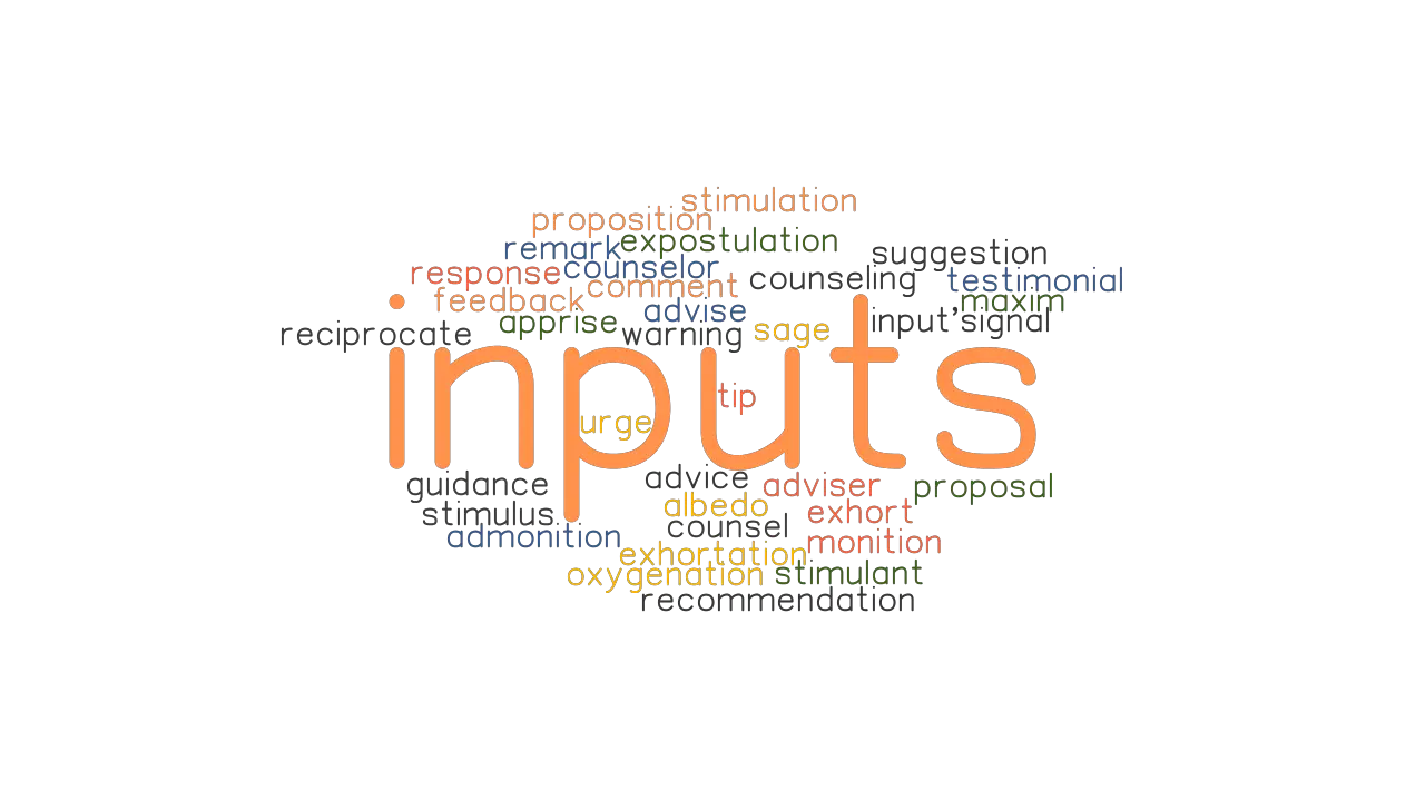 INPUTS Synonyms And Related Words What Is Another Word For INPUTS 