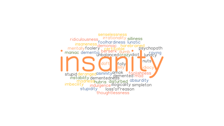 What Are Different Words For Insanity