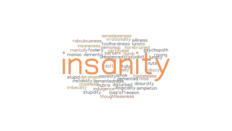 INSANITY Synonyms And Related Words What Is Another Word For INSANITY 