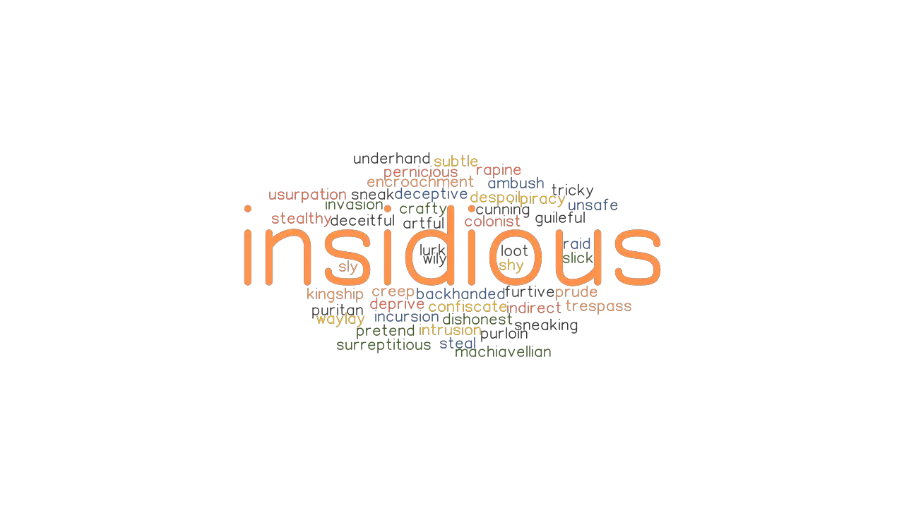 INSIDIOUS Synonyms And Related Words What Is Another Word For 