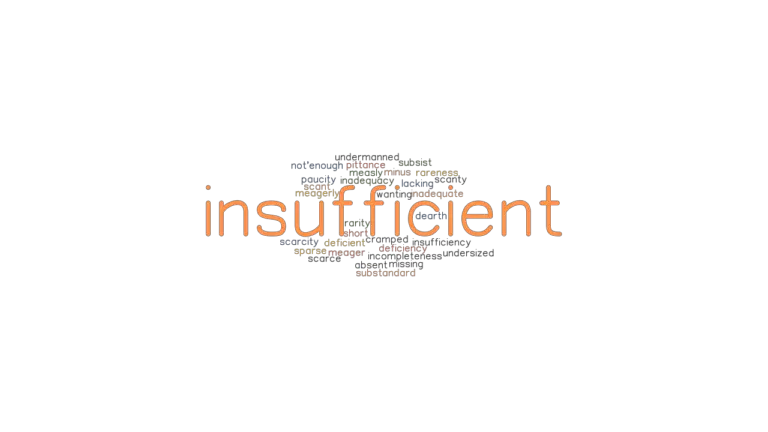 INSUFFICIENT Synonyms And Related Words What Is Another Word For 