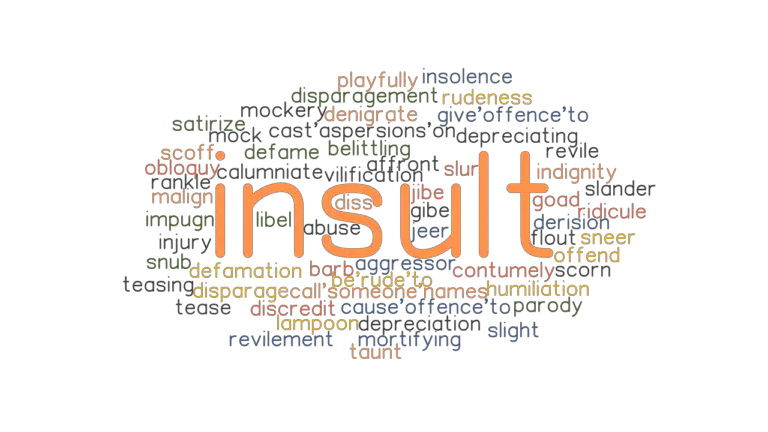 INSULT Synonyms And Related Words What Is Another Word For INSULT 