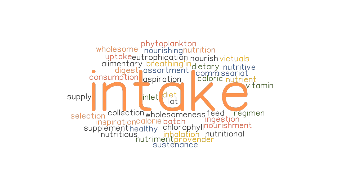 INTAKE Synonyms And Related Words What Is Another Word For INTAKE 