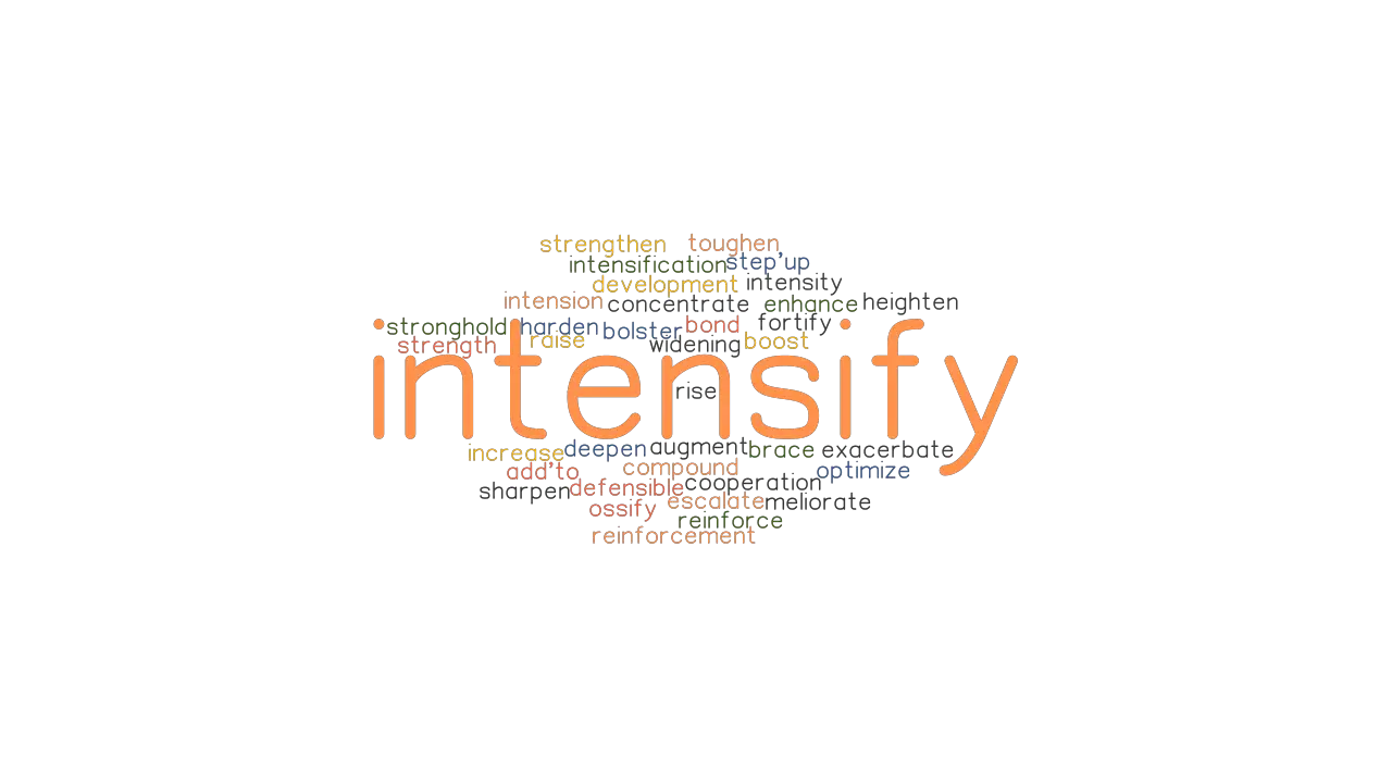 Intensify Synonyms And Related Words What Is Another Word For Intensify Grammartop Com