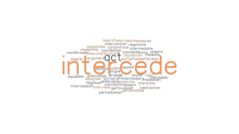 What Is Another Word For Intercede