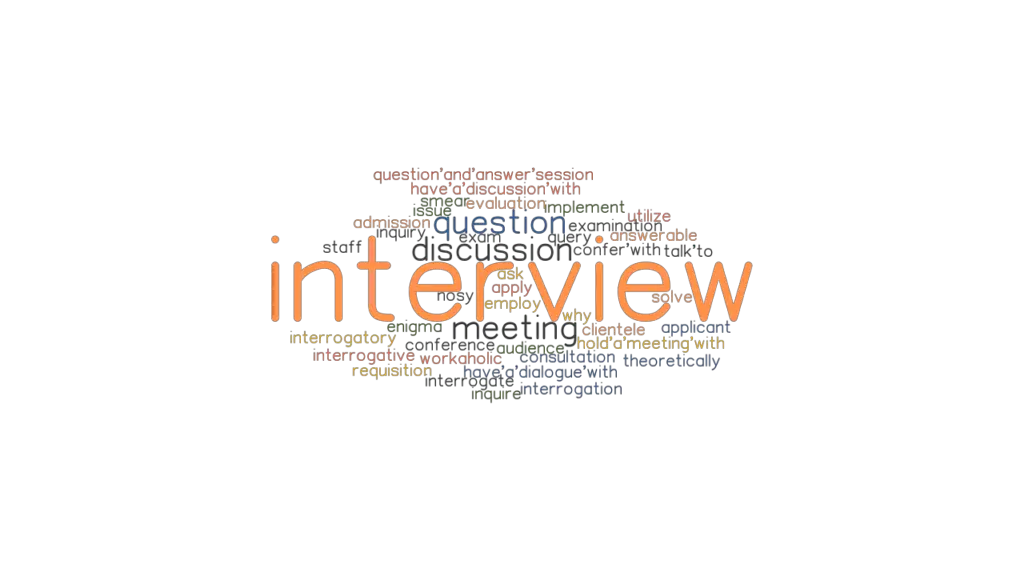 INTERVIEW Synonyms and Related Words. What is Another Word for