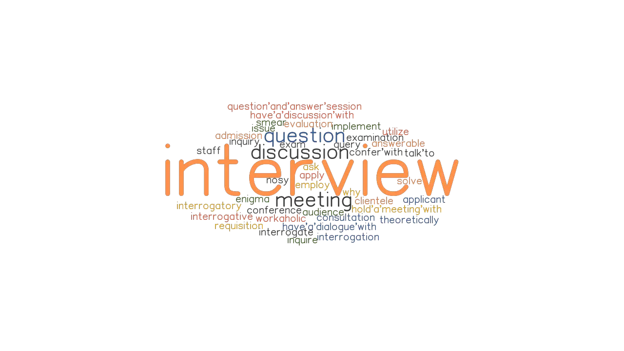 INTERVIEW Synonyms And Related Words What Is Another Word For 