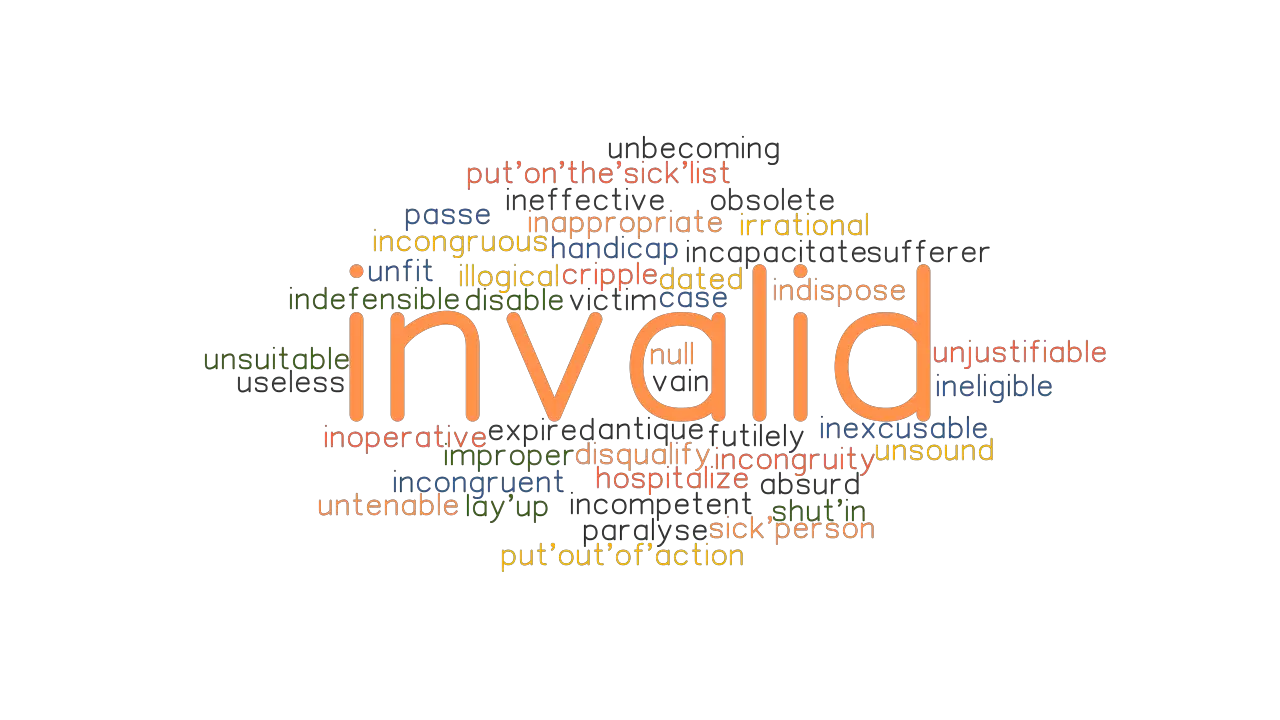 INVALID Synonyms And Related Words What Is Another Word For INVALID 