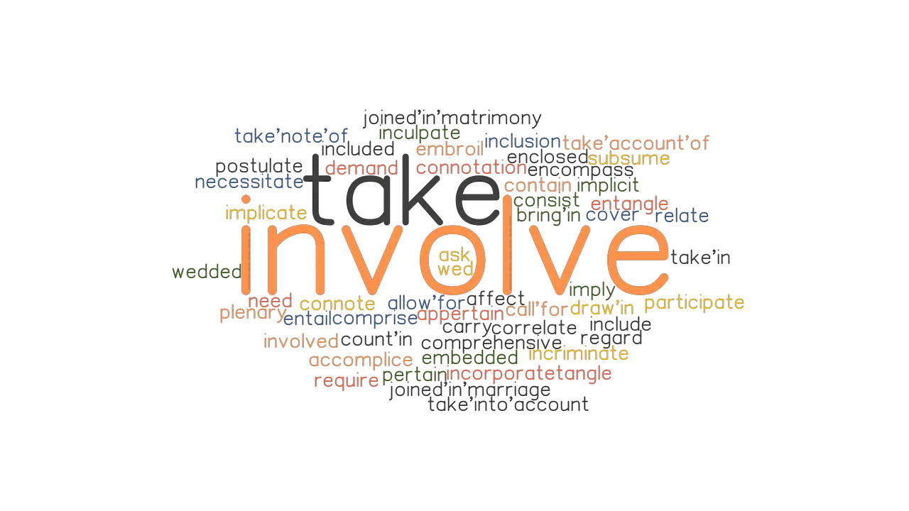 INVOLVE Synonyms And Related Words What Is Another Word For INVOLVE 