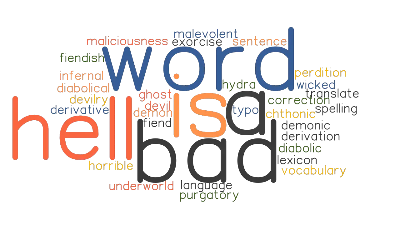 IS HELL A BAD WORD Synonyms And Related Words What Is Another Word 