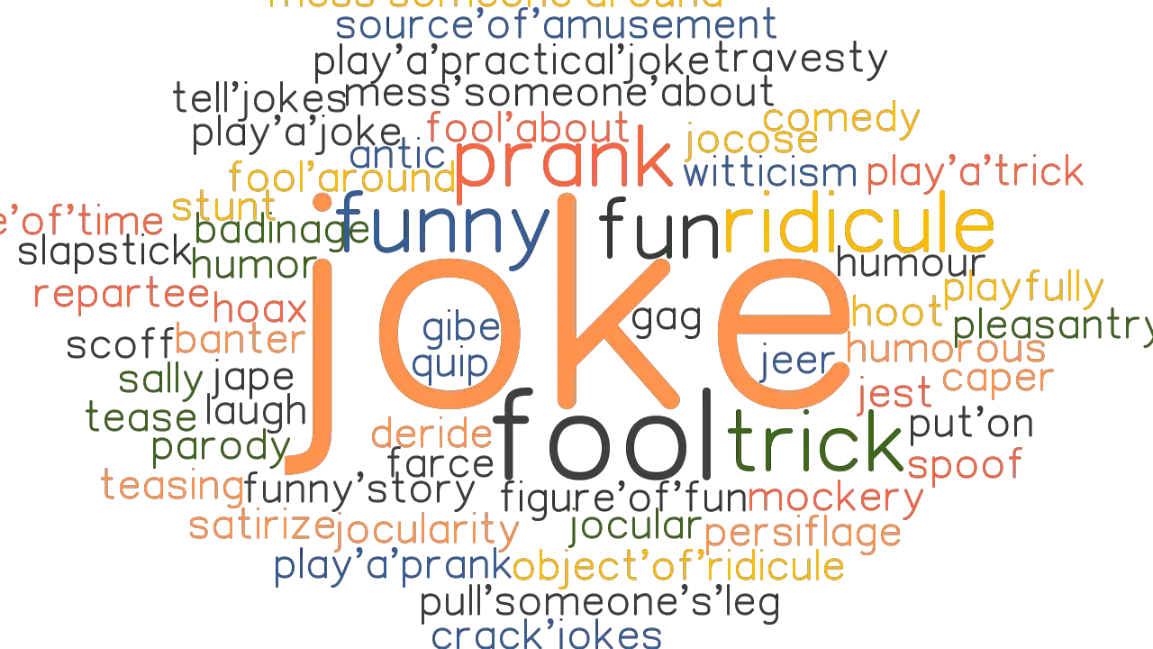 JOKE: Synonyms and Related Words. What is Another Word for JOKE? -  