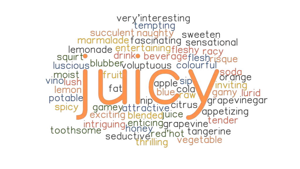 JUICY: Synonyms and Related Words. What is Another Word for JUICY ...