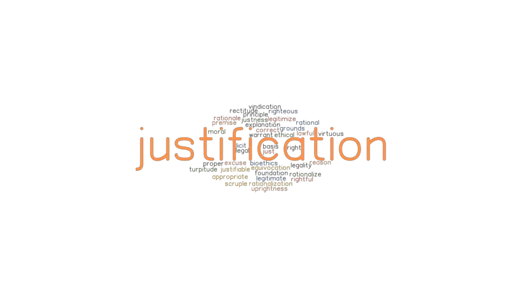 What Is A Another Word For Justification