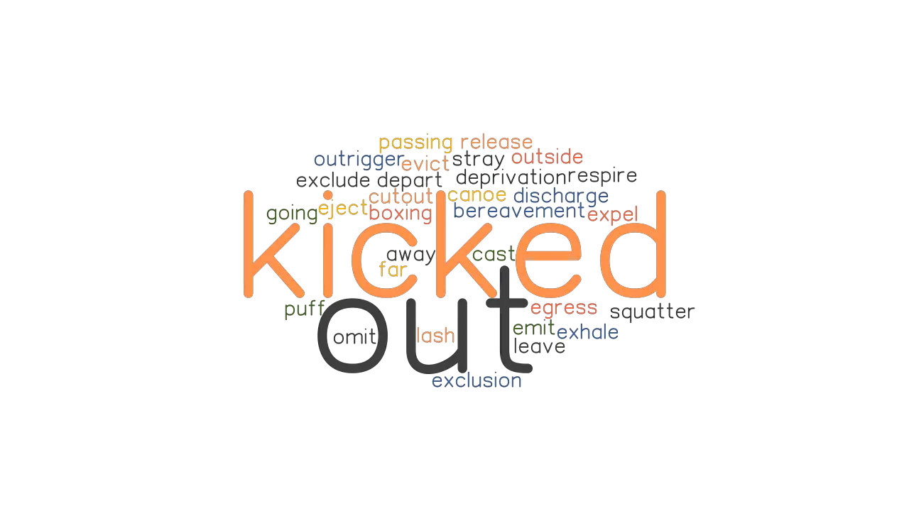 Kicked Out Synonyms And Related Words What Is Another Word For Kicked Out Grammartop Com